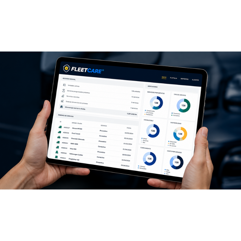 Plataforma FleetCare para control y seguimiento de flotillas